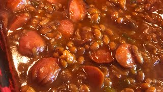 OLD SCHOOL MEATY BBQ BAKED BEANS