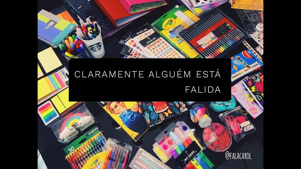 Mostrando minhas (muitas) compras de papelaria !