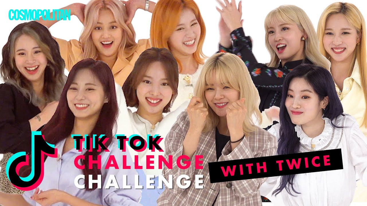 K Pop Girl Group Twice Nailed These Crazy Tiktok Dances Tiktok Challenge Challenge Cosmopolitan Youtube