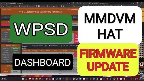 WPSD DASHBOARD - W0CHP MMDVM HAT FIRMWARE UPDATE - M17