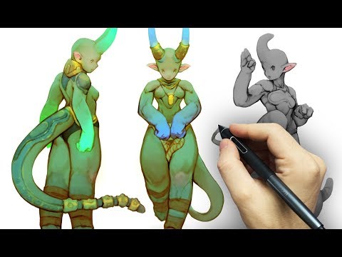 3 Fantasy Characters - Photoshop Painting Process (BAD BITRATE - CHECK DESCRIPTION) - 3 Fantasy Characters - Photoshop Painting Process (BAD BITRATE - CHECK DESCRIPTION)