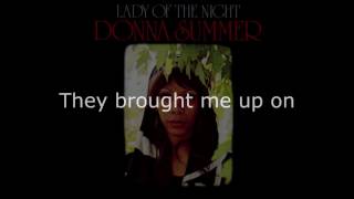 Donna Summer - Born to Die LYRICS Remastered \