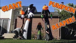 Unboxing our New Giant Pumpkin Reaper Inflatable!