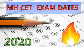 MH CET 2020 Exam Dates.!! 🔥🔥🔥