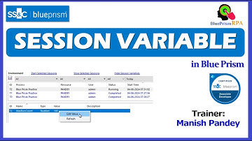 Session Variable in Blue Prism | How Session Variable Works