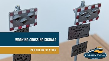 Level Crossing Signal with Working LED Lights - OO Scale