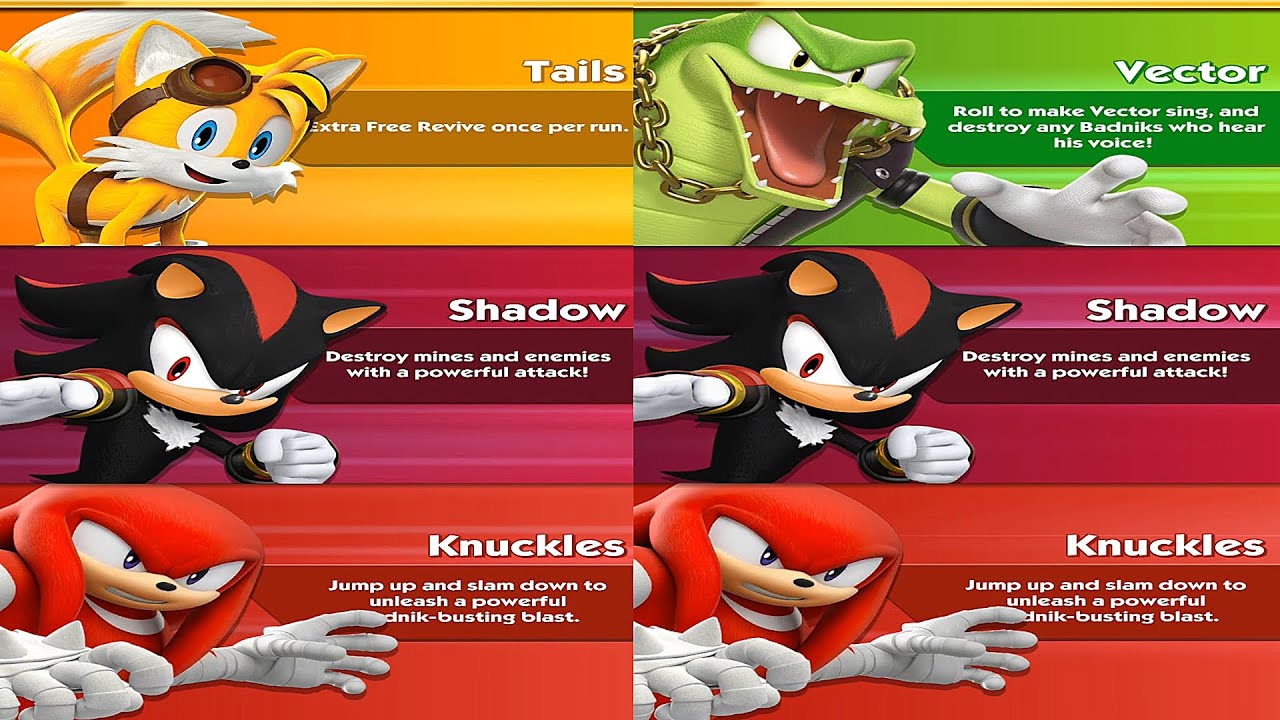 Sonic Boom - Sonic attacks his enemy Shadow