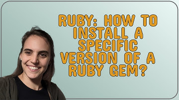 Ruby: How to install a specific version of a ruby gem?