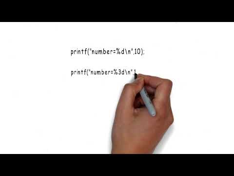 Printf integer right and left justified in c programming