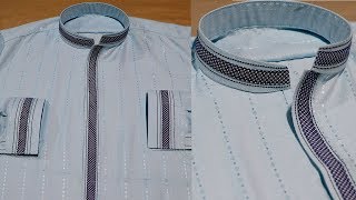 Simple Magzi Design How To Make Gents Kurta Collar Design New 2018 Step By Step kingsman tailor