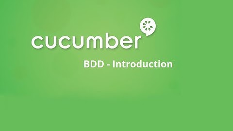 1. Cucumber Framework || BDD - Introduction.
