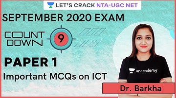 Important MCQs on ICT | Paper 1 |  NTA-UGC NET |  Dr. Barkha
