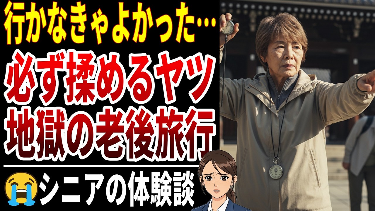 【地獄の老後旅行】なぜか必ず揉める人の特徴20選【シニアの口コミ】