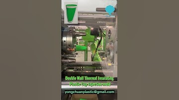 3k Double Wall Thermal Insulating Plastic Cup Injection mold #twocolormold #moldmaker #2kmold