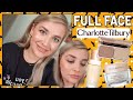 TESTING FULL FACE OF CHARLOTTE TILBURY MAKEUP & SKINCARE | REVIEW + TUTORIAL FOR GLOWY SKIN!