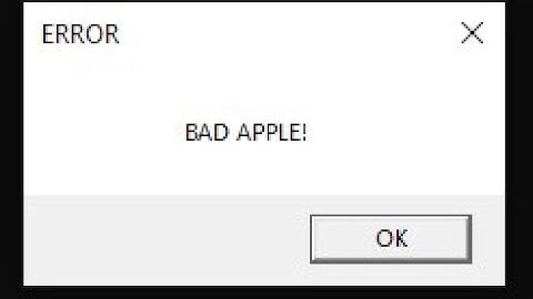 Bad Apple In Visual Studio console window
