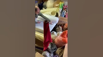 Dyeing Puppet Fleece in Action! #puppet #dyeing #crafting