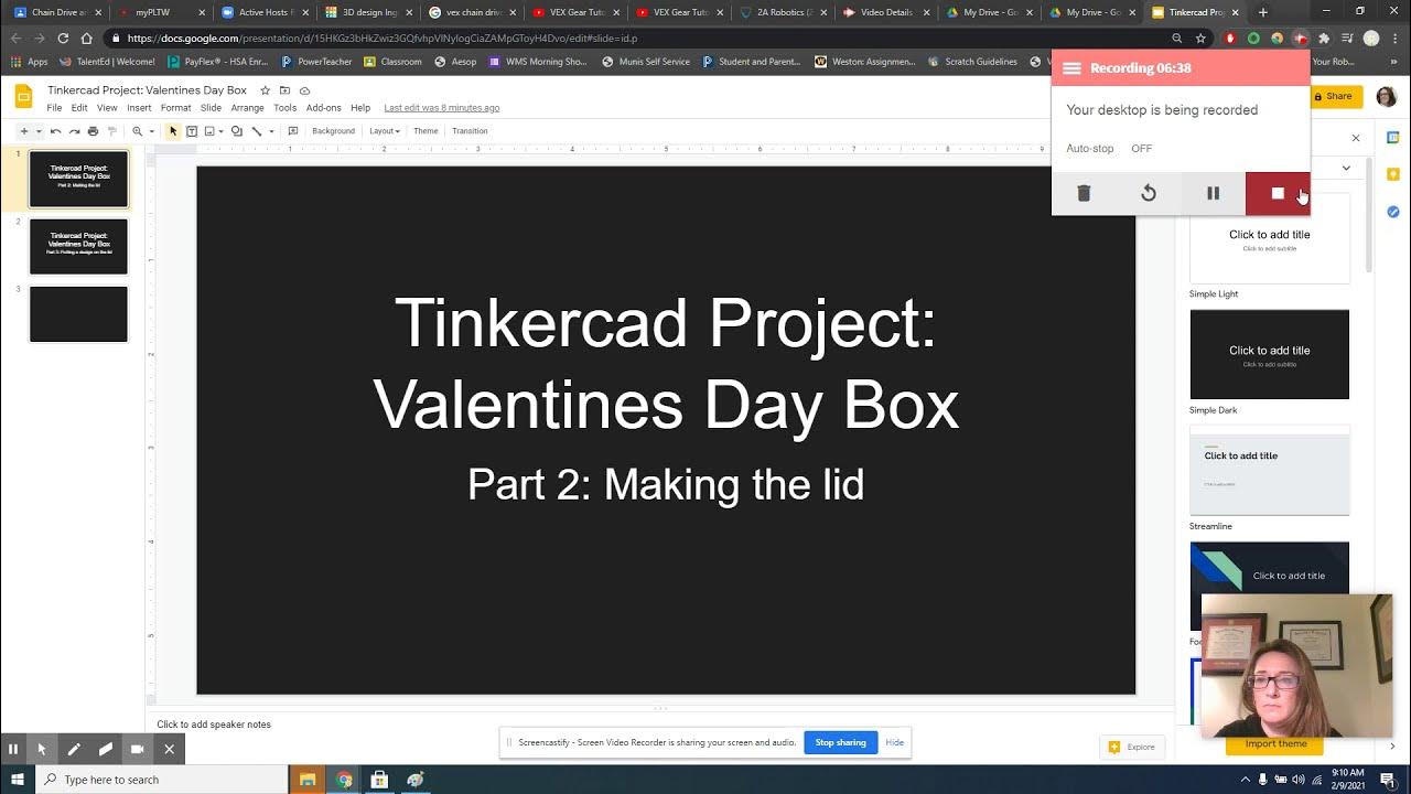 Tinkercad Project Valentines Day Box Part 2 Making the lid YouTube