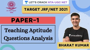 Teaching Aptitude Questions Analysis | Target NTA-UGC NET Paper-1 for 2020/2021 | Kumar Bharat