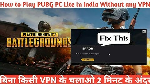 It is Unavailable in your region PUBG PC Lite Problem Fix | Without Any VPN | Technical Gabru |