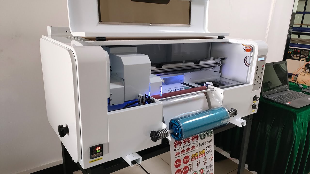 A3 30cm Roll to Roll AB Film Sticker Label UV DTF Printer With ...