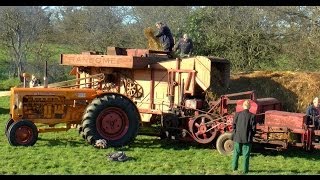 Private Thrash! - Ransomes Thresher with MM Vintage Tractor.