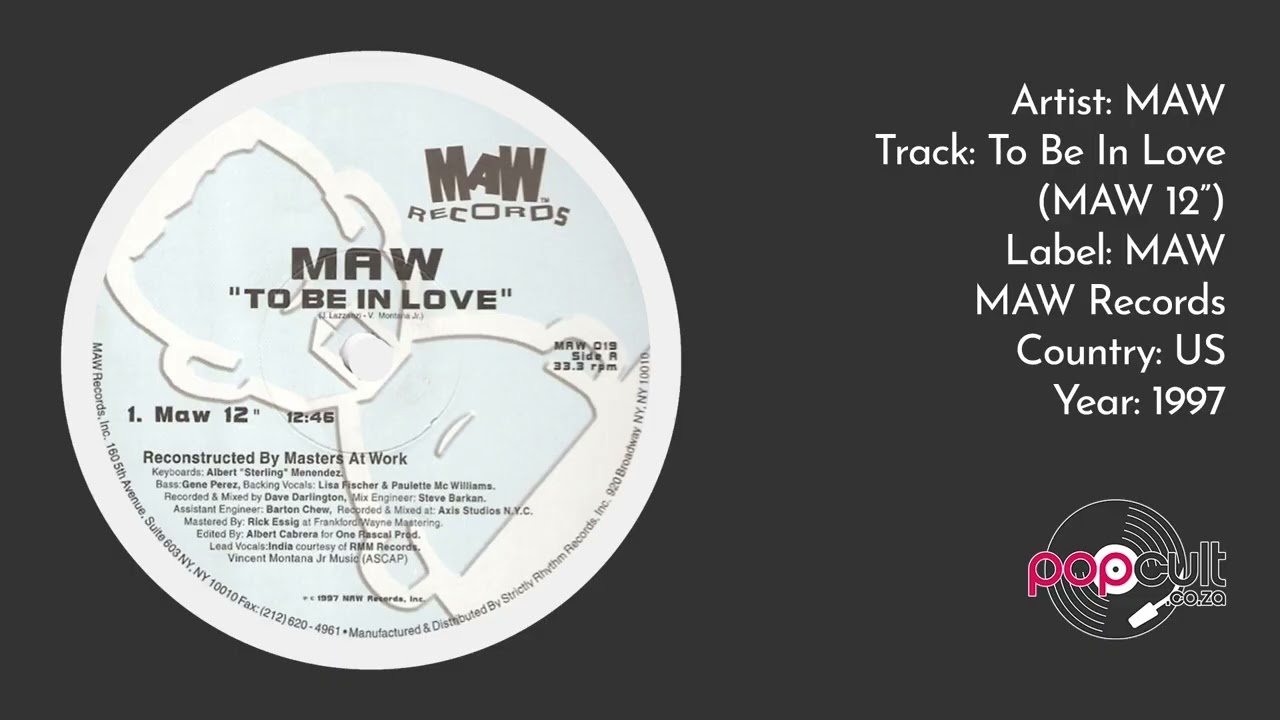 MAW - To Be In Love (MAW 12")