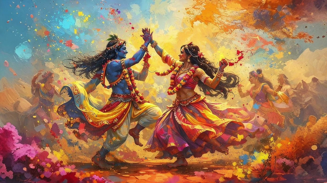 बृज में आज होरी खेलें श्याम | Braj Holi Song | Radha Krishna Holi Geet | Devotional Dance Vibe
