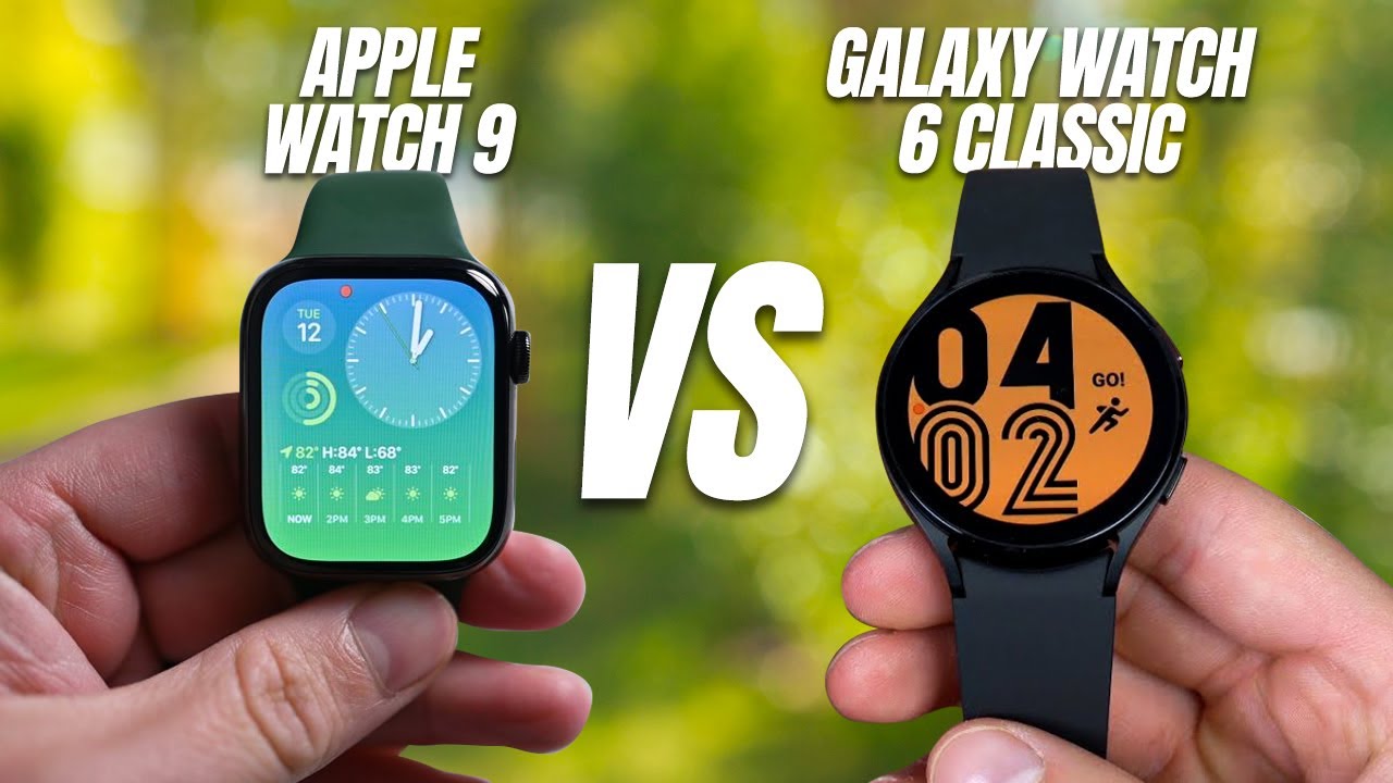 Apple Watch 9 vs Samsung Galaxy Watch 6 classic! - The Winner Of Two  Giants' Battle! - YouTube