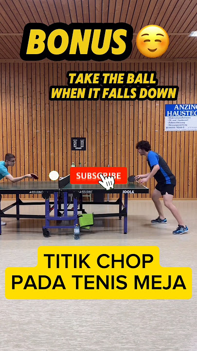 CHOP YANG BENAR TENIS MEJA | HOW TO CHOP CORRECTLY IN TABLE TENNIS #tenismeja #tabletennis #pingpong