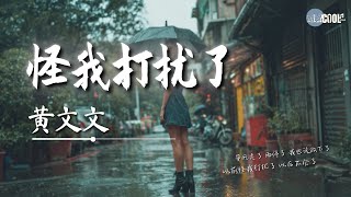 黄文文 - 怪我打扰了 (遗憾女声版)「等风走了 雨停了 我也该放下了」【🎧AI高质音乐|拼音动态歌词】#coolsong酷歌
