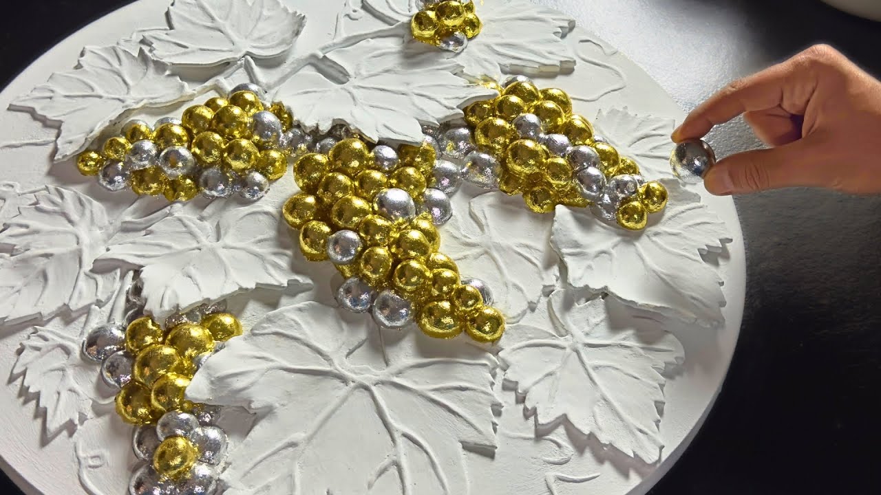 Роскошное виноградное арт-панно из простых материалов… Потрясающий шедевр ✨