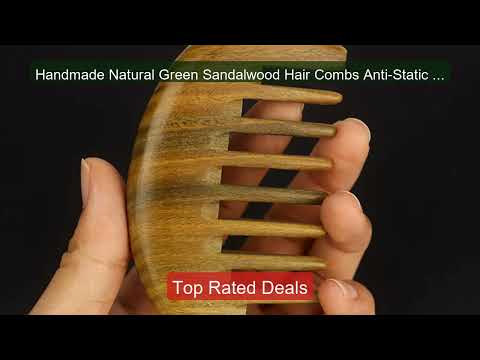 Handmade Natural Green Sandalwood Hair Combs Anti-Static Hair ... -- Best Buy 2026 | Great Quality!