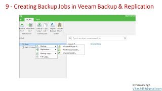 Veeam Advance Training | 9 - Creating Backup Jobs in Veeam Backup & Replication