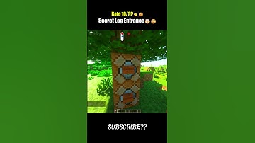 🤯 Invisible Entrance?! How to Make a Fake Wall in Minecraft!#minecraft #shorts #viralvideo