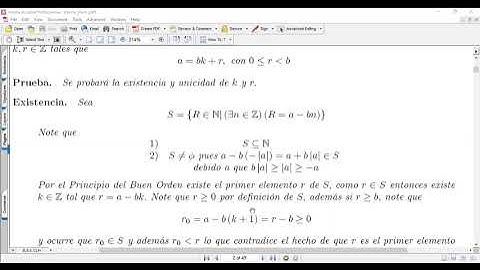 Teoría de Números: 01 Algoritmo de la división