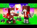 Poor JJ WOLF and Rich JJ`s Girl - Love Story - Maizen Minecraft Animation