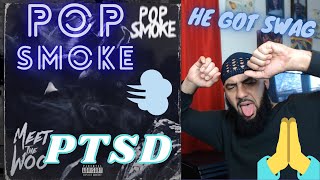 HE WAS A G !! 💪Pop Smoke - PTSD (Official Audio) REACTION!!!