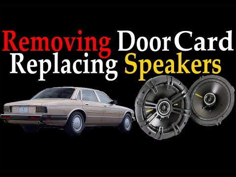 Jaguar XJ6 XJ40 Vanden Plas Door Panel Removal, Speaker Replacement.