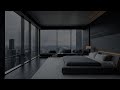 Rain falling on the window creates a feeling of relaxation  sleep instantly with natural rain sound