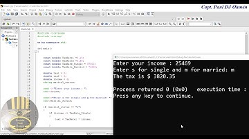 How to Create a Tax Calculator in C++ Programming Language with Console Application