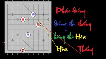 Xe + Pháo thắng hoặc Hòa đơn Xe tùy vào chổ con Pháo đứng ! Tại sao vậy ?!