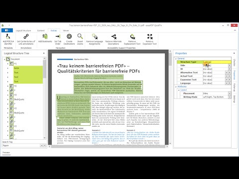 axesPDF QuickFix - Fehlermeldung: „Role mapping - Role mapping of non-standard structure typs“