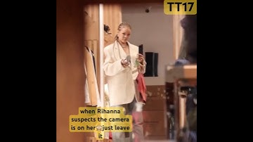 wanneer Rihanna vermoedt dat de camera op haar gericht is 🙈🥰#rihanna #youtubeshorts #fashion #asa...