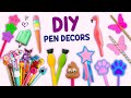 10 diy pen decor ideas  easy and cute crafts for school