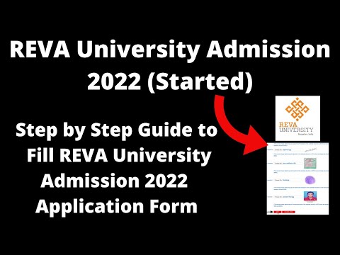 REVA University Admission 2022 (Started) - How to Fill REVA University 2022 Application Form Online