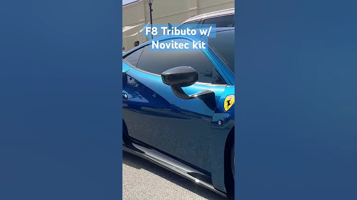 Novitec F8 Tributo N-Largo💙🚗🏎️ #car #short #shorts #ferrari #f8tributo #novitec #carspotting #fyp