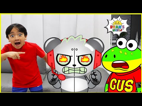 Ryan and Gus vs Robo Combo Spy Mission!!