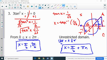 Week 5 - 5.3 Solving Trig Equations Day 1 Video #1