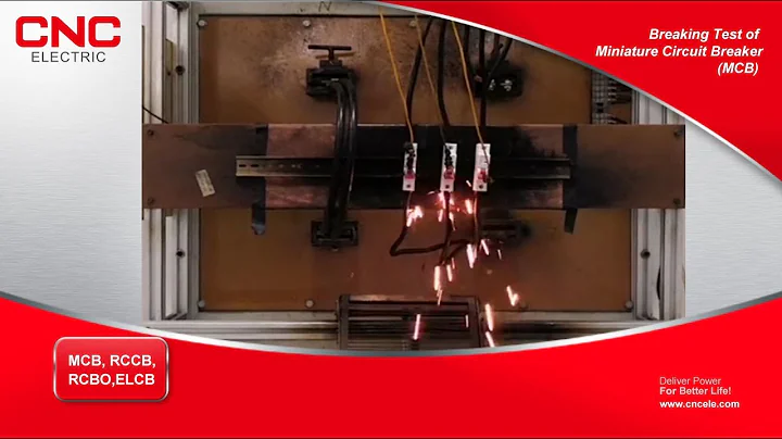 The Rated Breaking Capacity (Icu) Test of Miniature circuit breaker MCB